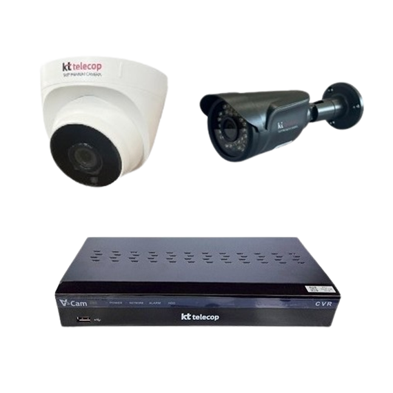 KT CCTV 녹화기 500만 KT-5MPL 4채널 카메라 2대
